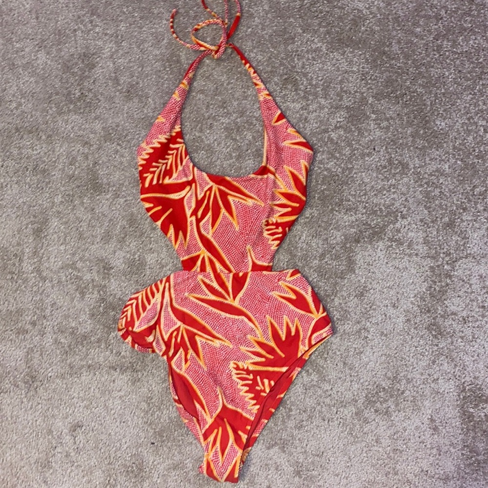 Aerie size small cut out + backless bathing suit